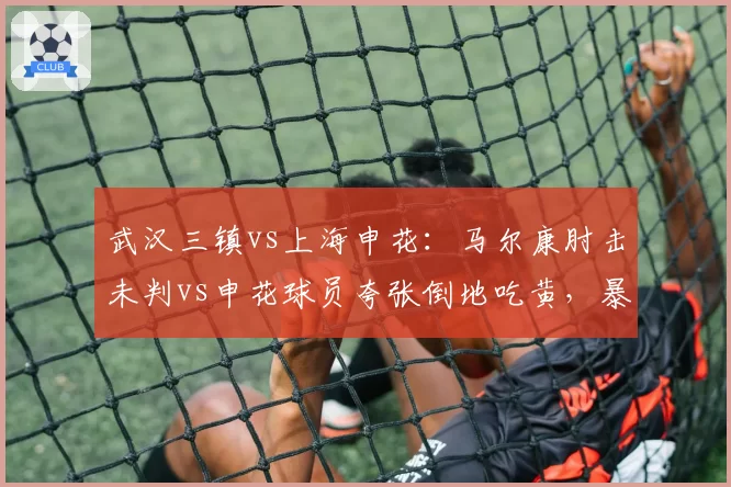 武汉三镇vs上海申花：马尔康肘击未判vs申花球员夸张倒地吃黄，暴力与演技双标